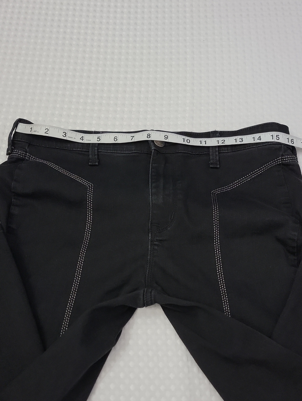 Torrid Sky High Flare Jeans Black Size 10T 10 Tall Super Soft Contrast Stitch - Picture 9 of 12